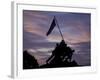 US Marine Corps Memorial is Silhouetted Against the Early Morning Sky in Arlington, Virginia-null-Framed Photographic Print