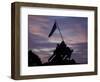 US Marine Corps Memorial is Silhouetted Against the Early Morning Sky in Arlington, Virginia-null-Framed Photographic Print