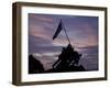 US Marine Corps Memorial is Silhouetted Against the Early Morning Sky in Arlington, Virginia-null-Framed Photographic Print
