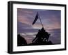 US Marine Corps Memorial is Silhouetted Against the Early Morning Sky in Arlington, Virginia-null-Framed Photographic Print