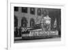 Us Marine Corps Parade Float Emphasizing Recruitment-null-Framed Premium Giclee Print