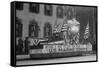 Us Marine Corps Parade Float Emphasizing Recruitment-null-Framed Stretched Canvas