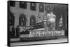 Us Marine Corps Parade Float Emphasizing Recruitment-null-Framed Stretched Canvas