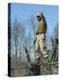 US Marine Corps Sergeant Gives the Thumbs up to the Helicopter Support Team-Stocktrek Images-Stretched Canvas