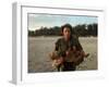 US Marine Holding an Injured Vietnamese Child-Paul Schutzer-Framed Photographic Print