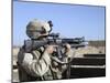 US Marine Sites Through the Scope Atop His 556mm M16A2 Rifle-Stocktrek Images-Mounted Photographic Print