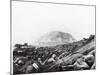 US Marines Advance Up Black Sand Beaches of Iwo Jima to Engage Japanese Troops-Louis R. Lowery-Mounted Photographic Print