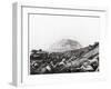 US Marines Advance Up Black Sand Beaches of Iwo Jima to Engage Japanese Troops-Louis R. Lowery-Framed Photographic Print