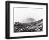 US Marines Advance Up Black Sand Beaches of Iwo Jima to Engage Japanese Troops-Louis R. Lowery-Framed Photographic Print