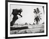 US Marines Dashing For Cover While Assaulting Japanese Positions on Betio Island-null-Framed Photographic Print