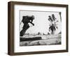 US Marines Dashing For Cover While Assaulting Japanese Positions on Betio Island-null-Framed Photographic Print