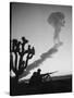 Us Marines During Atomic Bomb Testing-null-Stretched Canvas