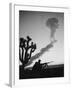 Us Marines During Atomic Bomb Testing-null-Framed Photo