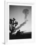 Us Marines During Atomic Bomb Testing-null-Framed Photo