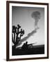 Us Marines During Atomic Bomb Testing-null-Framed Photo