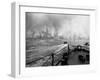 US Marines in Landing Craft Approaching Peleliu Island to Attack Occupying Japanese Forces There-null-Framed Photographic Print