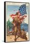 US Marines, On the Beach-null-Framed Stretched Canvas