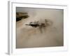 US Marines Return Fire on Taliban Positions Near the Town of Garmser in Afghanistan-null-Framed Photographic Print