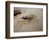 US Marines Return Fire on Taliban Positions Near the Town of Garmser in Afghanistan-null-Framed Photographic Print