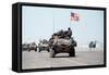 US Marines Roll into Kuwait International Airport, First Gulf War, Feb 27, 1991-null-Framed Stretched Canvas