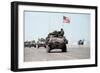 US Marines Roll into Kuwait International Airport, First Gulf War, Feb 27, 1991-null-Framed Photo