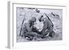 US Marines Set-Up a Field Telephone at Roi-Namur, Marshall Islands, January 1944-null-Framed Photographic Print