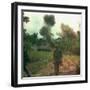 US Marines Walk Away from Blown Up Viet Cong Base, May 1966-null-Framed Photo