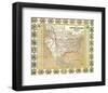 US Mexico Map 1846-null-Framed Art Print