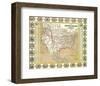 US Mexico Map 1846-null-Framed Art Print