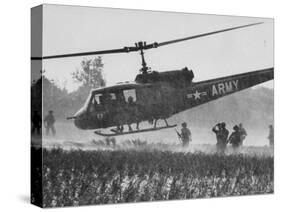 US Military Helicopters-Larry Burrows-Stretched Canvas