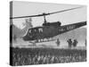 US Military Helicopters-Larry Burrows-Stretched Canvas