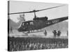 US Military Helicopters-Larry Burrows-Stretched Canvas