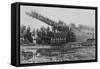 Us Military Ordinance, Railway Artillery Train-null-Framed Stretched Canvas