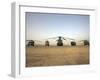 US Military Vehicles and Aircraft Lined Up on the Taxiway at Camp Speicher, Iraq-null-Framed Premium Photographic Print