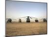 US Military Vehicles and Aircraft Lined Up on the Taxiway at Camp Speicher, Iraq-null-Mounted Photographic Print