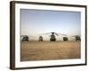 US Military Vehicles and Aircraft Lined Up on the Taxiway at Camp Speicher, Iraq-null-Framed Photographic Print