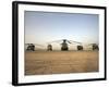 US Military Vehicles and Aircraft Lined Up on the Taxiway at Camp Speicher, Iraq-null-Framed Photographic Print