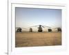 US Military Vehicles and Aircraft Lined Up on the Taxiway at Camp Speicher, Iraq-null-Framed Photographic Print