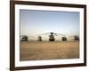 US Military Vehicles and Aircraft Lined Up on the Taxiway at Camp Speicher, Iraq-null-Framed Photographic Print