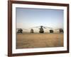 US Military Vehicles and Aircraft Lined Up on the Taxiway at Camp Speicher, Iraq-null-Framed Photographic Print