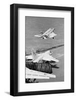 Us Navy Attack Planes are Launched-David Kennerly-Framed Photographic Print