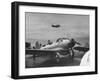 US Navy Bombers Sitting on Deck of Aircraft Carrier-null-Framed Photographic Print