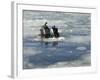 US Navy Diver Signals He is Okay During a Training Mission in the Icy Thames River-Stocktrek Images-Framed Photographic Print