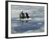 US Navy Diver Signals He is Okay During a Training Mission in the Icy Thames River-Stocktrek Images-Framed Photographic Print