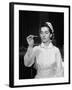 US Navy Nurse in Uniform Reading a Thermometer-null-Framed Photographic Print