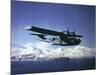 Us Navy Pby Catalina Bomber in Flight-null-Mounted Photographic Print