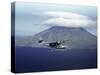 US Navy Pby Patrol Plane Flying Past Segula Island in the Aleutian Islands-Dmitri Kessel-Stretched Canvas