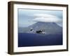 US Navy Pby Patrol Plane Flying Past Segula Island in the Aleutian Islands-Dmitri Kessel-Framed Photographic Print