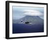 US Navy Pby Patrol Plane Flying Past Segula Island in the Aleutian Islands-Dmitri Kessel-Framed Photographic Print