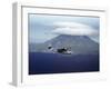 US Navy Pby Patrol Plane Flying Past Segula Island in the Aleutian Islands-Dmitri Kessel-Framed Photographic Print